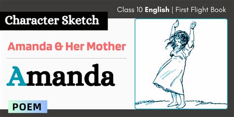 amanda character sketch class 10|amanda and her mother character sketch.